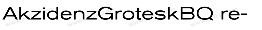 AkzidenzGroteskBQ re字体转换
